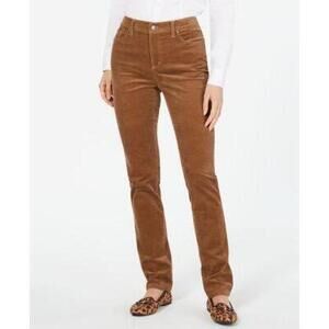 NWT Charter Club Pants Corduroy Tummy-Control Yellow 8